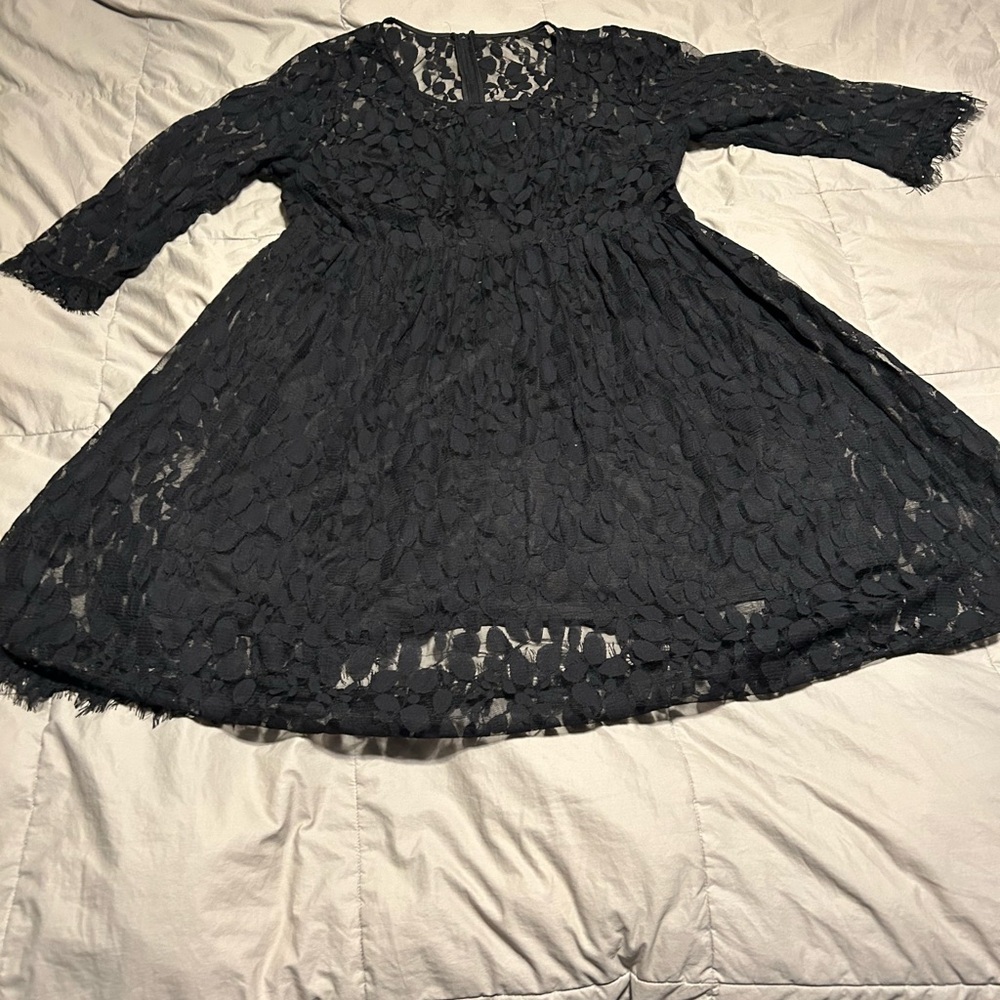 torrid Black Lace Fit & Flare Dress